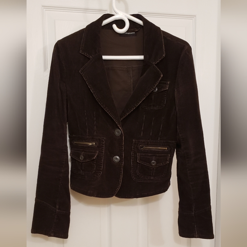 Corduroy brown blazer, DCS collection, small